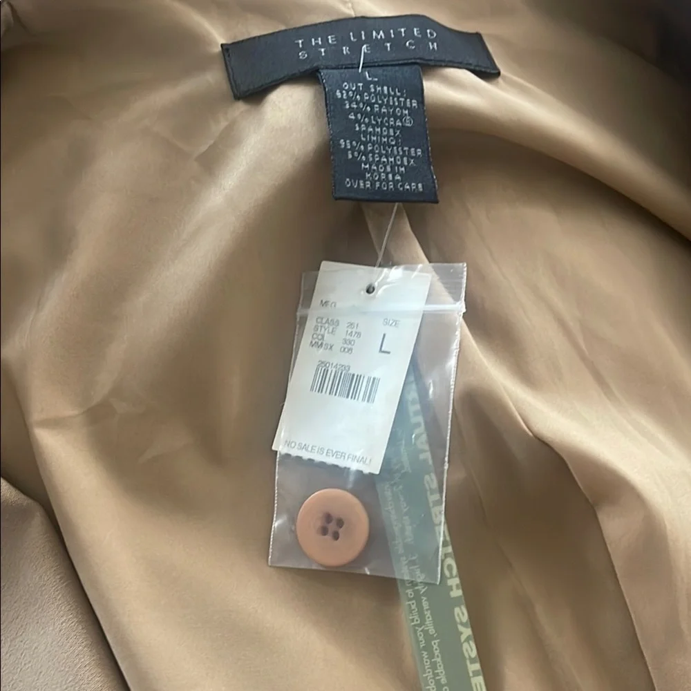 The Limited NWT Tan Blazer Sz L - Picture 4 of 5